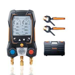 Testo 550s Basic Kit ჭკვიანი ციფრული კომპლექტი ტემპერატურის ზონდებით App