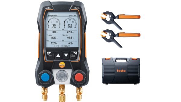 Testo 550s Basic Kit ჭკვიანი ციფრული კომპლექტი ტემპერატურის ზონდებით App