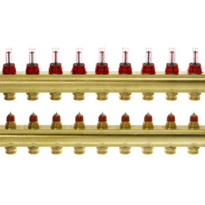 კოლექტორების კომპლექტი ხარჯმზომებით 11+11 Danfoss