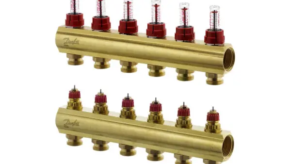 კოლექტორების კომპლექტი ხარჯმზომებით 6+6 Danfoss