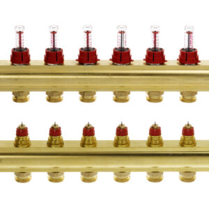 კოლექტორების კომპლექტი ხარჯმზომებით 8+8 Danfoss