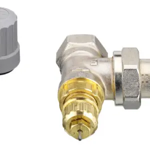 RA-FN რადიატორის სარქველი კუთხის მიწოდების 1/2” Danfoss