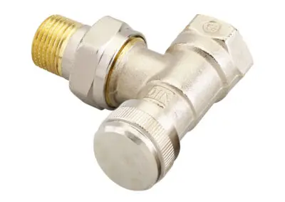 RLV 15 რადიატორის სარქველი კუთხის უკუსვლის 1/2” Danfoss