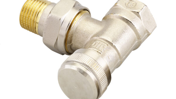 RLV 15 რადიატორის სარქველი კუთხის უკუსვლის 1/2” Danfoss