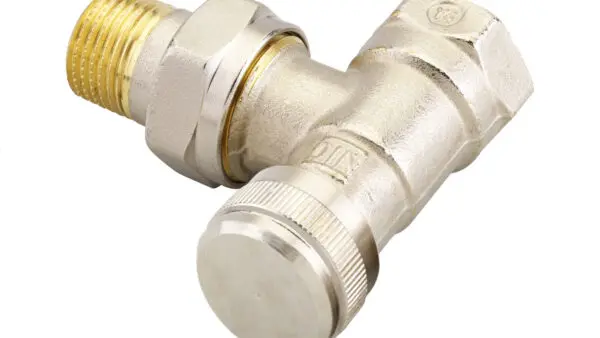 RLV 15 რადიატორის სარქველი კუთხის უკუსვლის 1/2” Danfoss