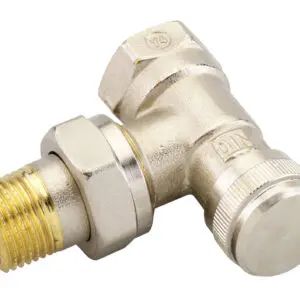 RLV 15 რადიატორის სარქველი კუთხის უკუსვლის 1/2” Danfoss