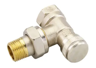 RLV 15 რადიატორის სარქველი კუთხის უკუსვლის 1/2” Danfoss