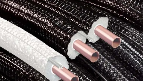 სპილენძის მილი იზოლაციით 3/8"x0,8მმx9მმ (9,52მმ) Halcor