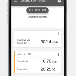 Testo 410i ანემომეტრი App