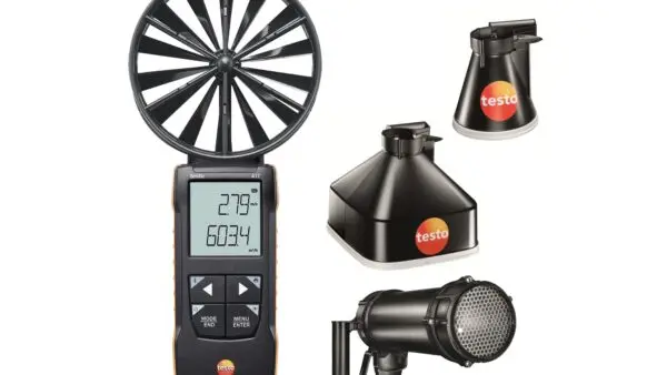 Testo 417 ანემომეტრის კომპლექტი საზომი ძაბრით