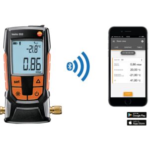 Testo 552 ვაკუუმის ციფრული საზომი App