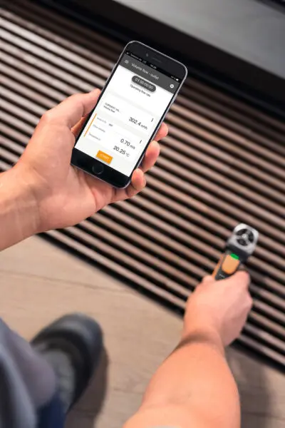 Testo 410i ანემომეტრი App