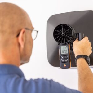 Testo 417 ანემომეტრის კომპლექტი საზომი ძაბრით