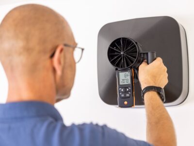 Testo 417 ანემომეტრის კომპლექტი საზომი ძაბრით