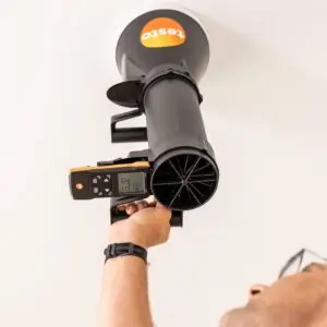 Testo 417 ანემომეტრის კომპლექტი საზომი ძაბრით