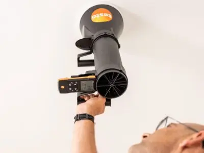 Testo 417 ანემომეტრის კომპლექტი საზომი ძაბრით