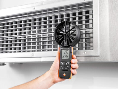 Testo 417 ანემომეტრის კომპლექტი საზომი ძაბრით