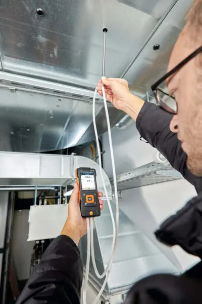 Testo ნაკადის სიჩქარის საზომი უჟანგავი ფოლადის მილი,350 მმ, Ø 7 მმ