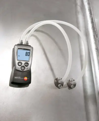testo-510-differential-pressure-meter-industry-2 Testo 510 დიფერენციალური წნევის საზომი ხელსაწყო (კომპლექტი)
