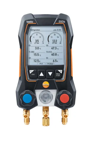 Testo 550s Basic Kit ჭკვიანი ციფრული კომპლექტი ტემპერატურის ზონდებით App