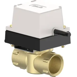 DN25 2-სვლიანი ზონალური სარქველი ამძრავით PN10, 95°C