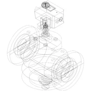 AMV 110/120 NL აქტივატორი 3-point 24V (DN40-DN100) AB-QM Danfoss