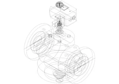 AMV 110/120 NL აქტივატორი 3-point 24V (DN40-DN100) AB-QM Danfoss